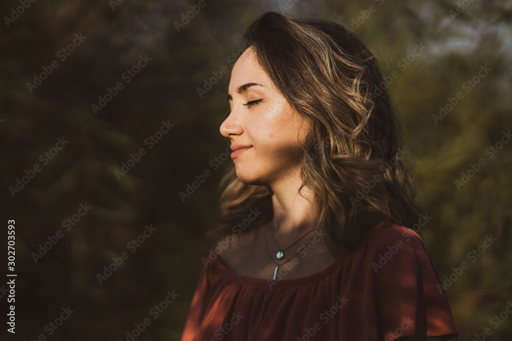 portrait of a beautiful young girl