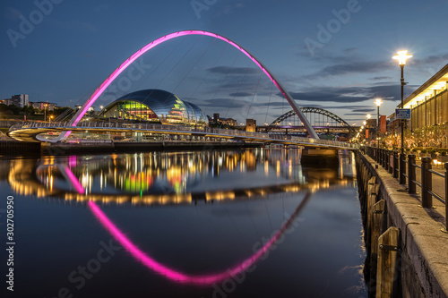 Gateshead and Newcastle quayside