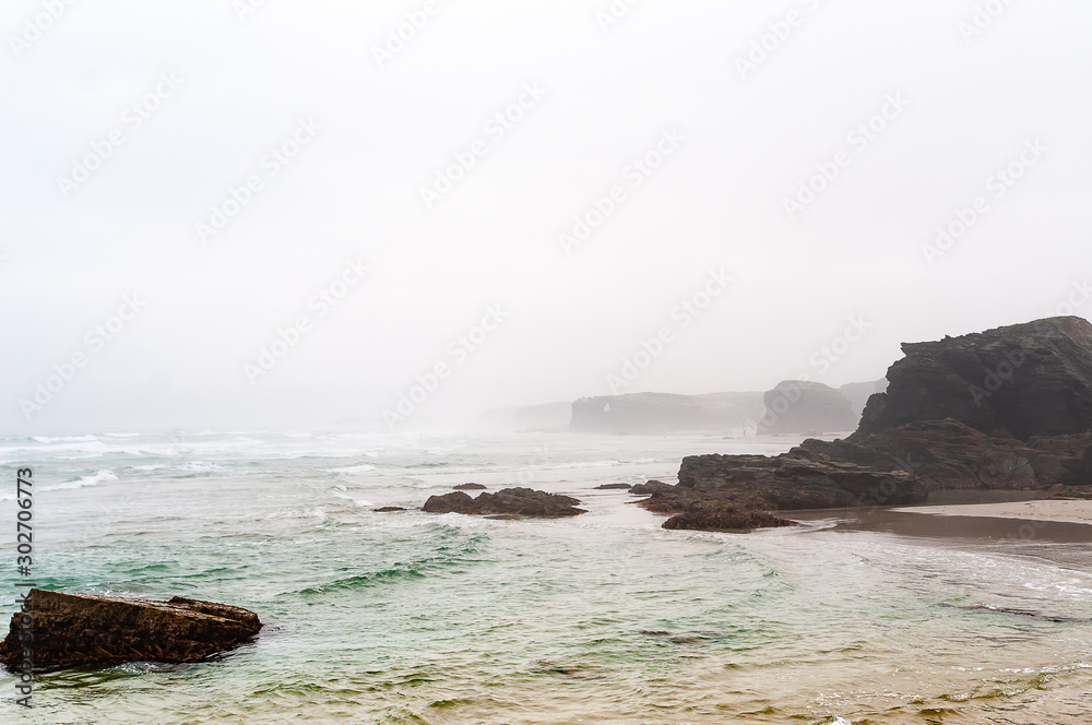 Fog and sea Fog and sea