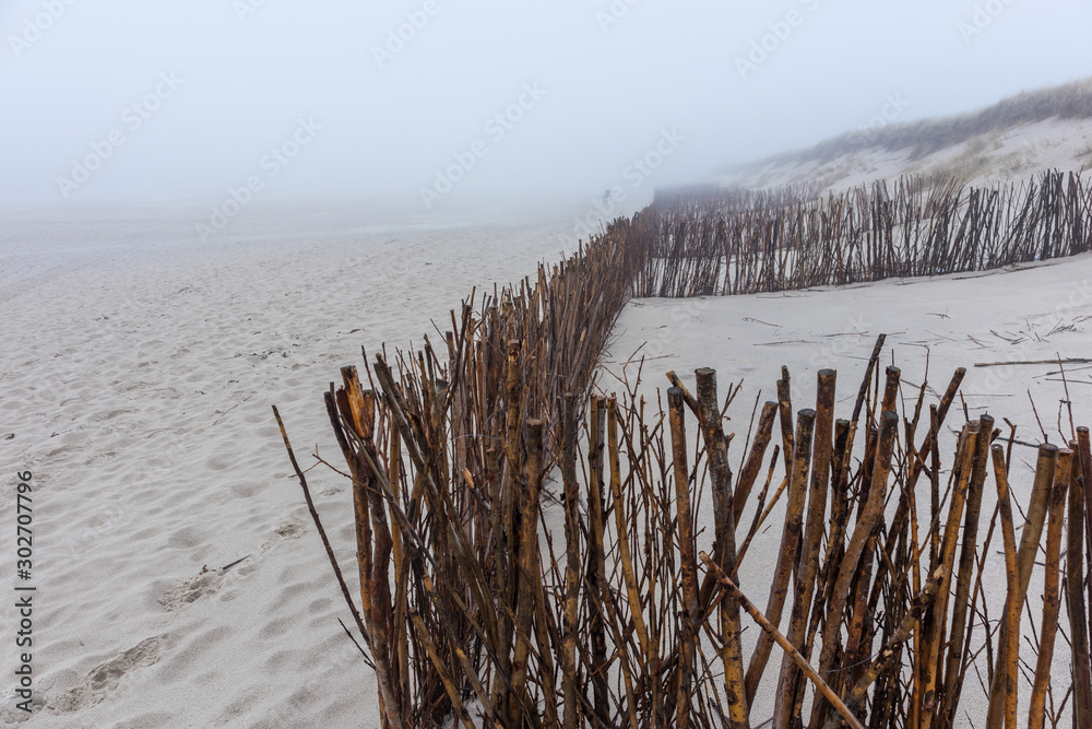 Quiet North Sea beach