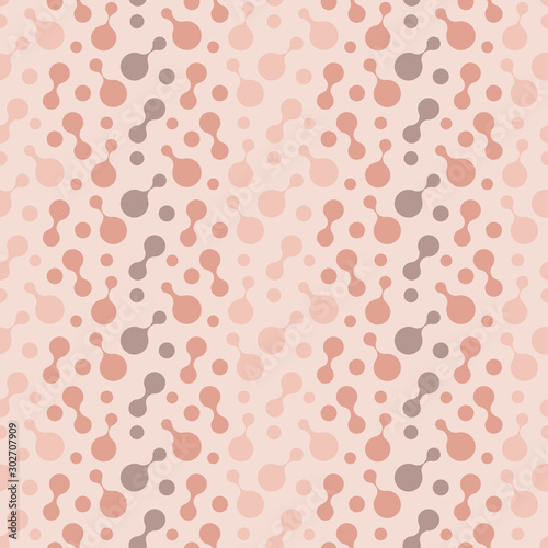 Abstract repeating drops. Vector spotty seamless pattern.