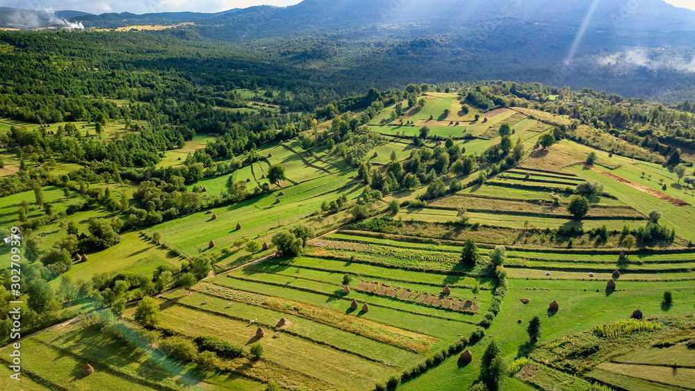 Rural landscape from Breb (Maramures, Transylvania, Romania)