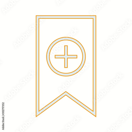 Beautiful Ad Tag Line Vector Icon