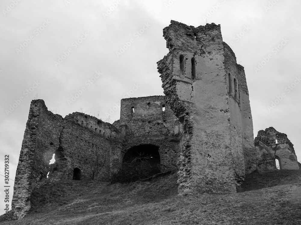 Ruins of the stronghold of Slimnic dating from the thirteenth century.