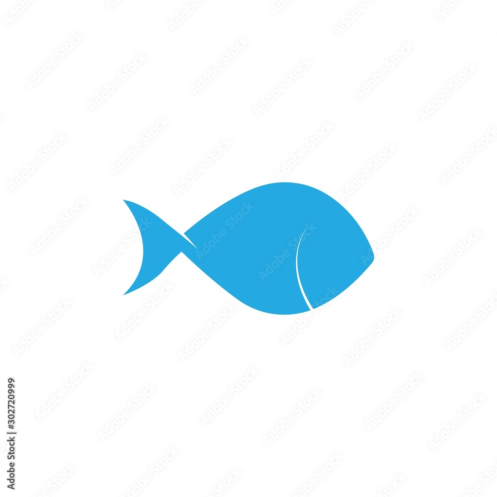 Fish logo template. Creative vector symbol of fishing club or online Fish logo template. Creative vector symbol of fishing club or online