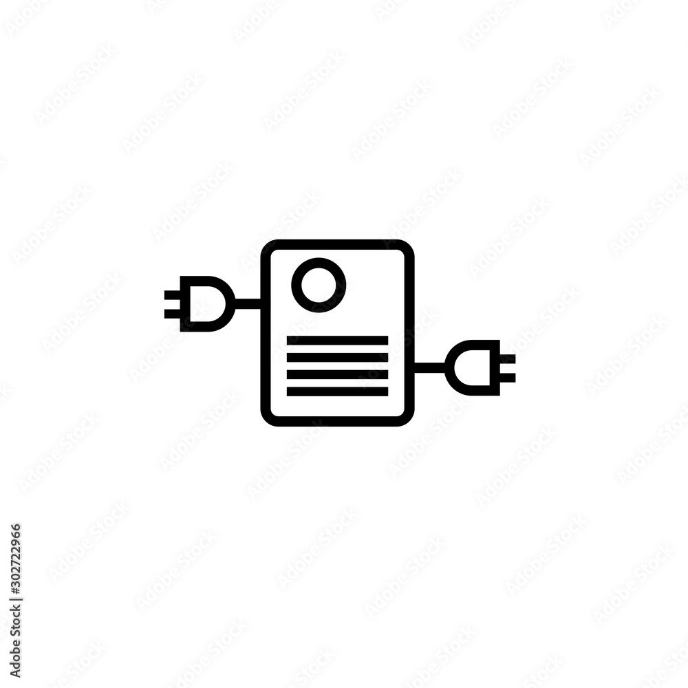 icon or logo that has an electronic or technological theme, which is elegant, simple, uplifting, suitable for a company logo