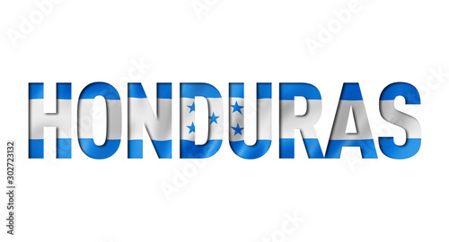 honduras flag text font