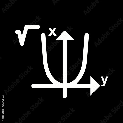Beautiful algebra Glyph Vector Icon
