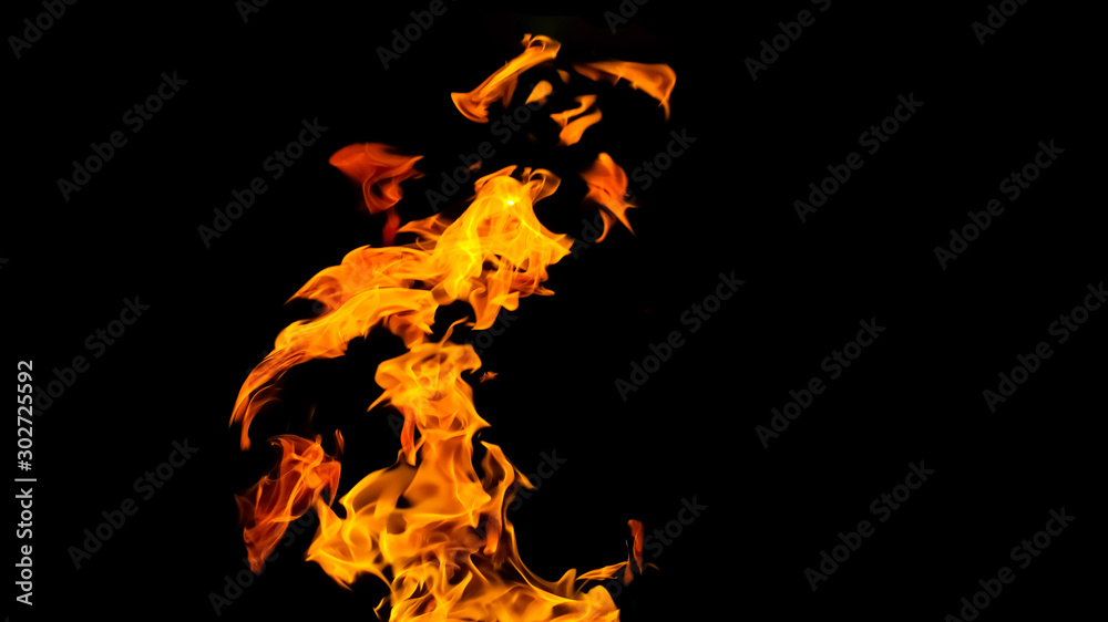 Fire flames on black background. fire on black background isolated. fire patterns Fire flames on black background. fire on black background isolated. fire patterns