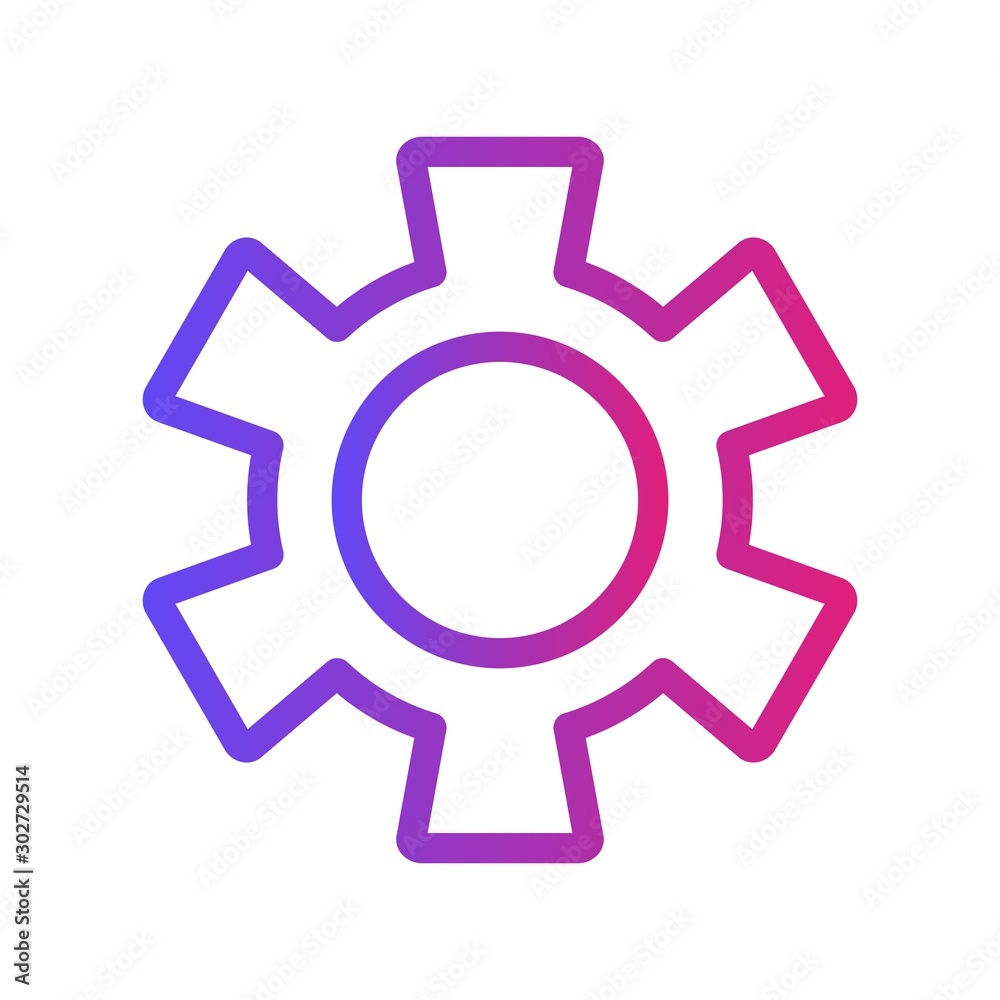 Gradient Configure Icon With White Background Gradient Configure Icon With White Background
