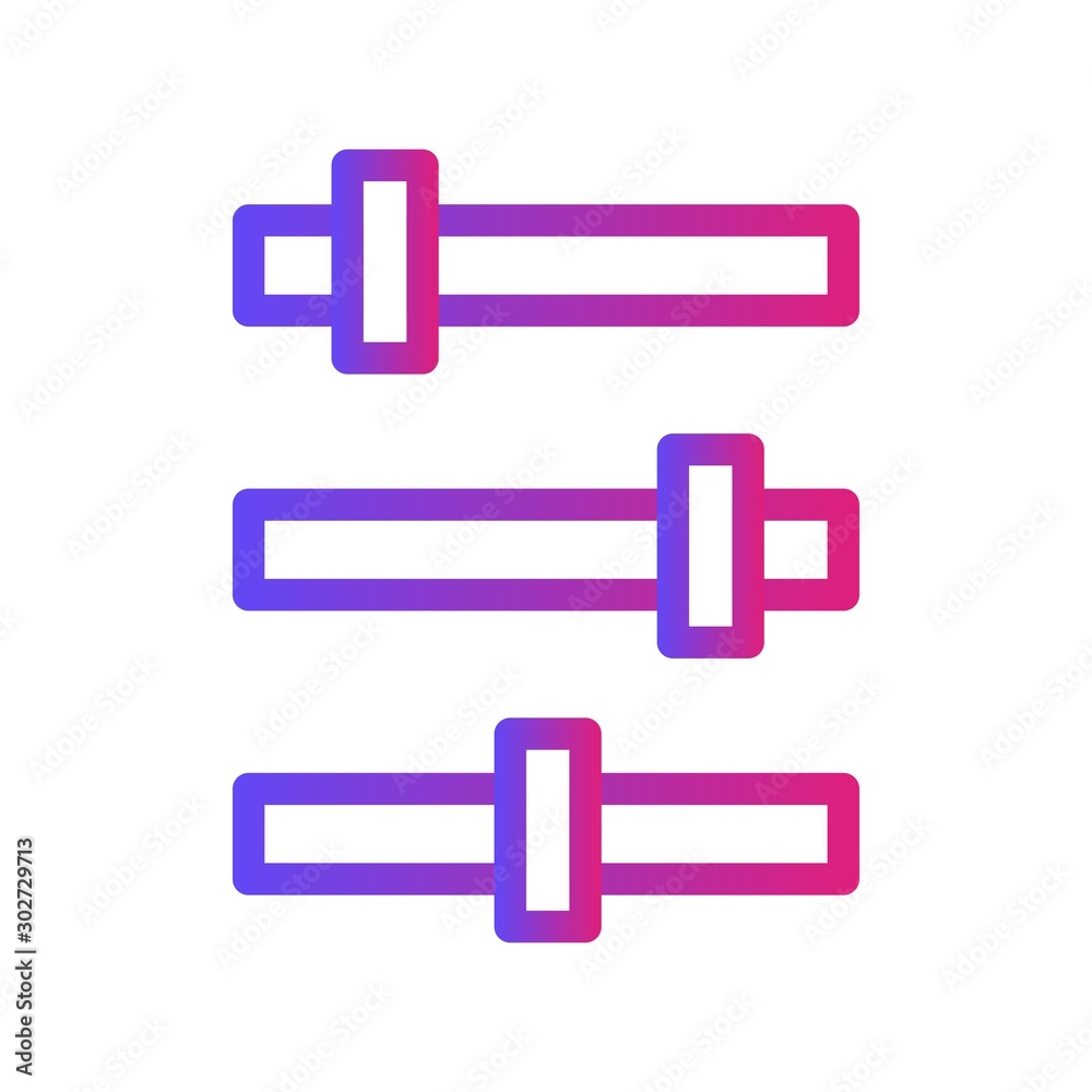 Gradient Bars Icon With White Background Gradient Bars Icon With White Background