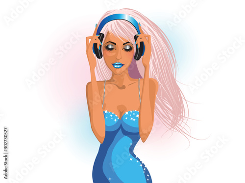 Clubbing young woman