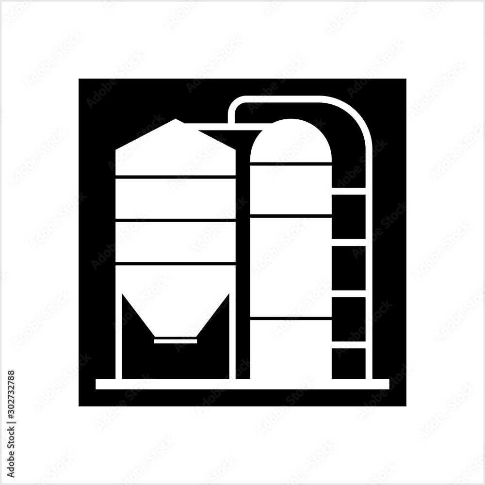 Granary Icon, Grain Storehouse Granary Icon, Grain Storehouse