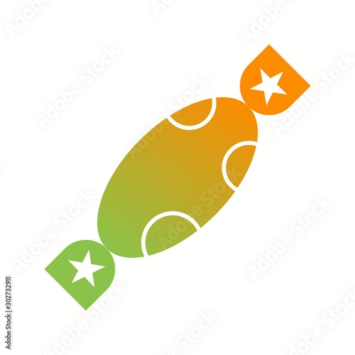Beautiful Toffee Glyph Vector Icon