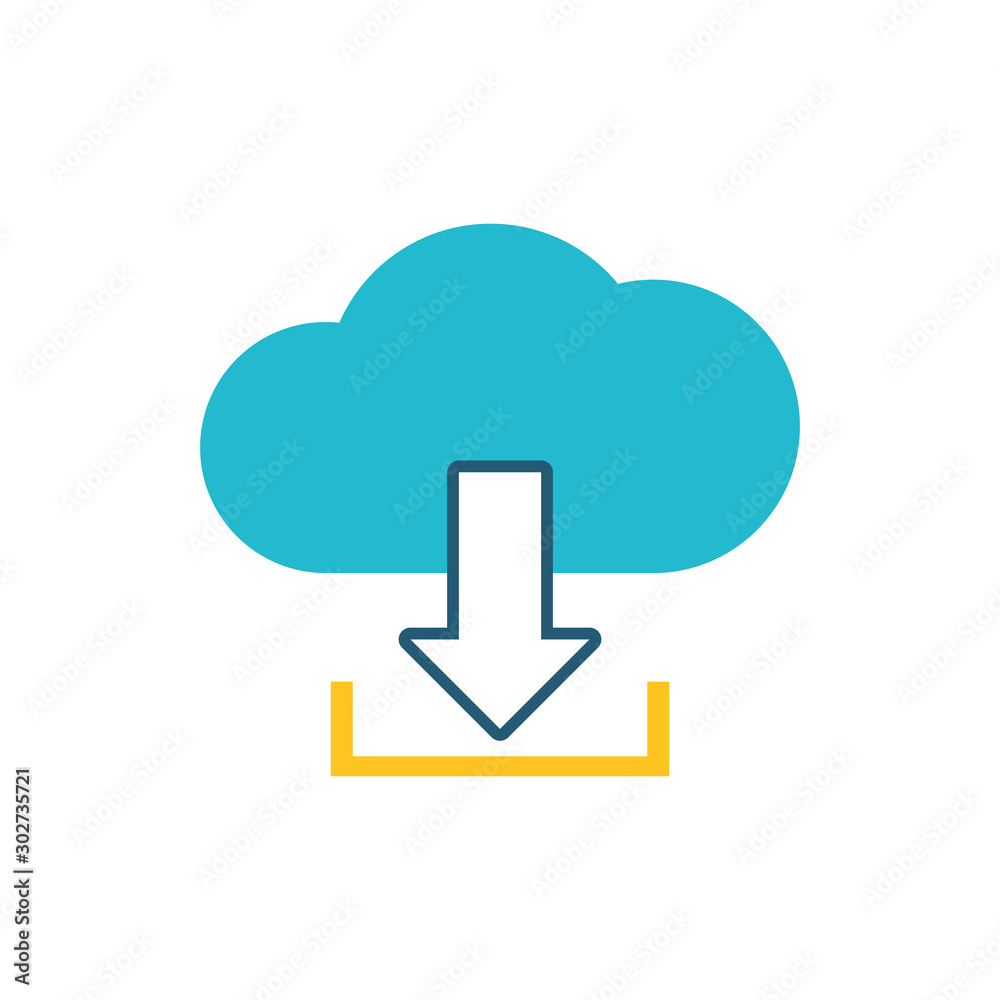 cloud computing server isolated icon cloud computing server isolated icon