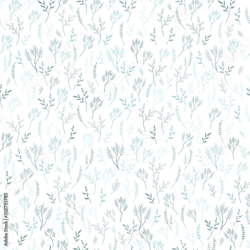 Cute hand drawn floral seamless pattern, great for valentines day, wrapping, banners, wallpapers, textiles - vector design