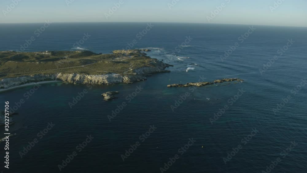 Aerial view Eagle Bay Cape Vlamingh Rottnest Perth