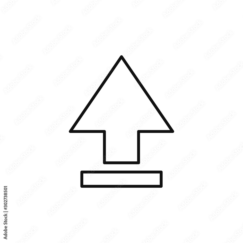 upload arrow data technology internet line style upload arrow data technology internet line style