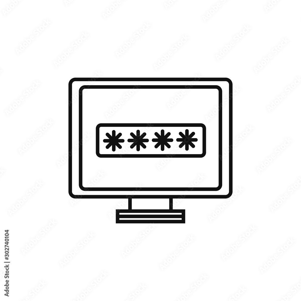 computer password technology internet line style