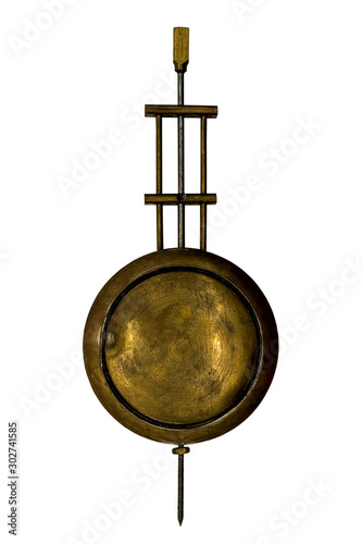 old pendulum of a wall clock