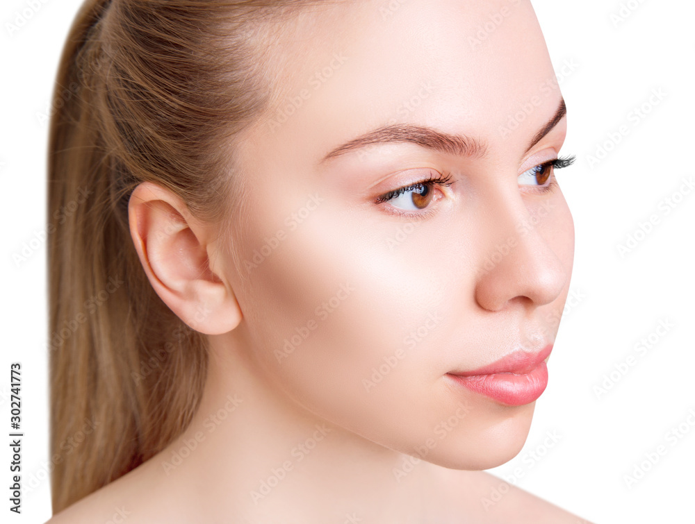 Beautiful girl with perfect makeup and skin. Beautiful girl with perfect makeup and skin.