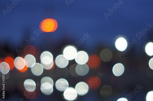 Bokeh. Between the reality of the dream.