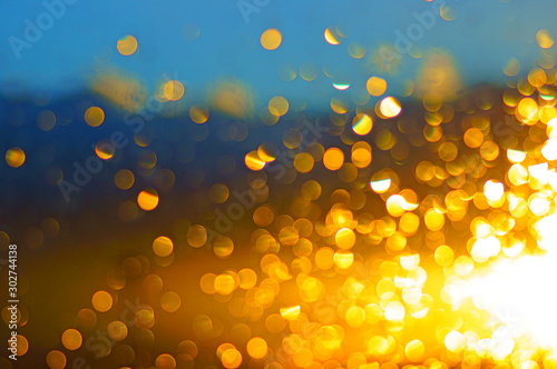 Bokeh. Between the reality of the dream.