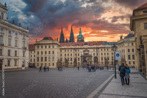 Canvas Print Presidential Palace of Prague.