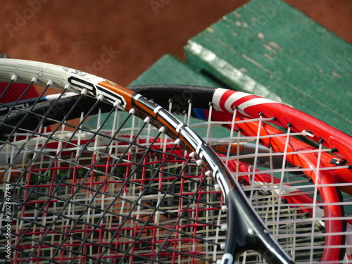 tennis racquet net, sport concept © mrivserg