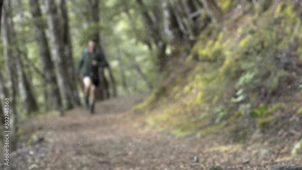 Male training cross country South Island New Zealand Male training cross country South Island New Zealand