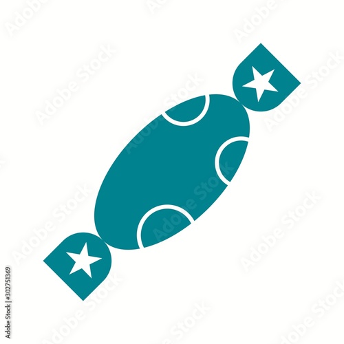 Beautiful Toffee Glyph Vector Icon