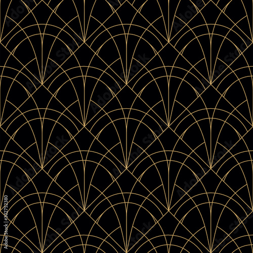 simple art deco pattern geometric