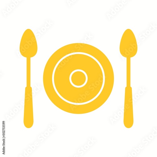 Beautiful Food Glyph Vector Icon