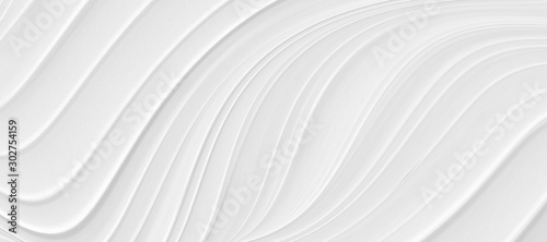 Fototapeta Naklejka Na Ścianę i Meble -  Abstract grey white waves and lines pattern.  Futuristic template background. 
