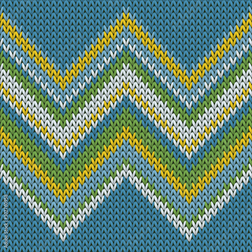 Cozy zig zal lines knit texture geometric 