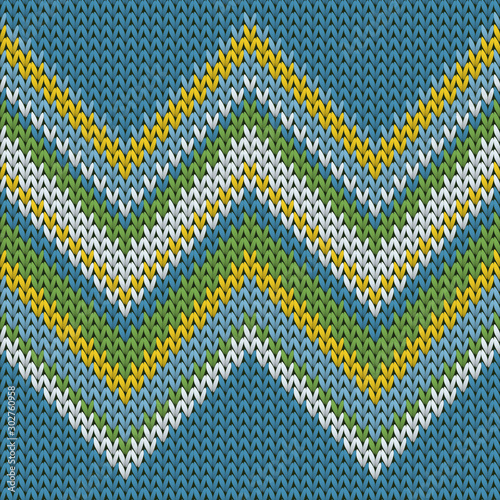 Cozy zig zal lines knit texture geometric 