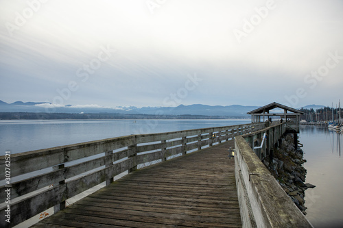 Pier at Comox Marina, Vancouver Island, British Columbia © Sharon