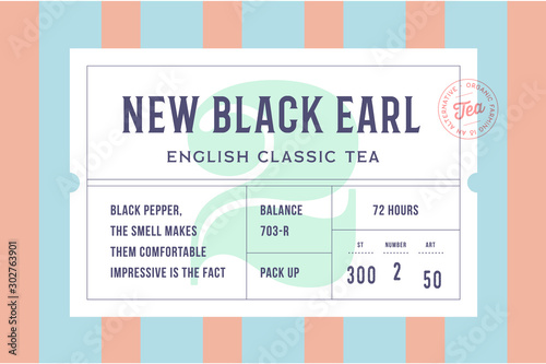 Vintage Minimal Label. Set of graphic modern vintage label