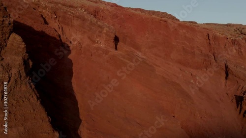 Wallpaper Mural Drone Shot Of The Red Beach On Santorini Island, Greece Torontodigital.ca