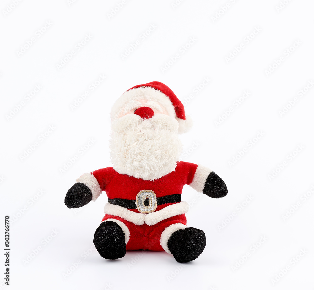 traditional toy santa claus in a red suit and white beard traditional toy santa claus in a red suit and white beard
