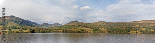 Picturesque Loch Catherine Lake. Sterling. Scotland. United Kingdom