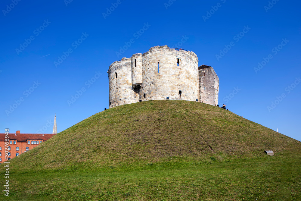 Clifford Tower, York Castle. United Kingdom