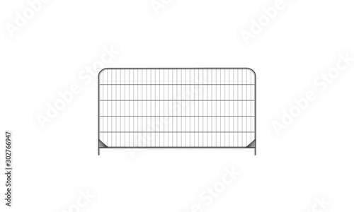 Heras Fencing, 25% artwork scale, UK, Street Furniture, Barrier