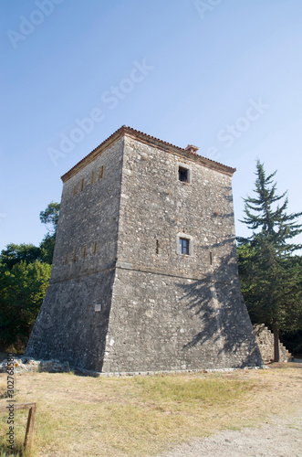 Venetian tower in ancient city Butrint, Albania