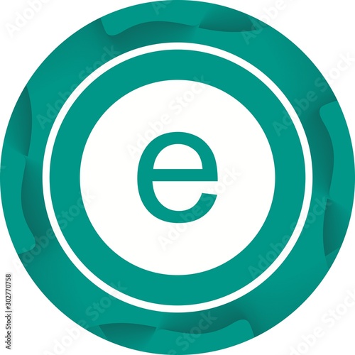 Beautiful Edge Glyph Vector Icon