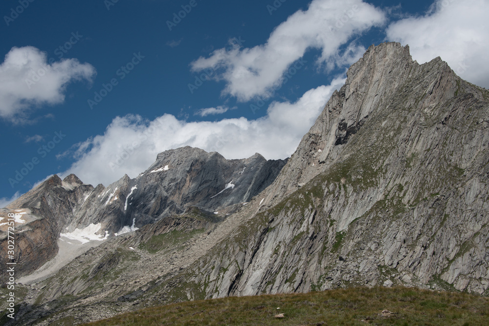 aiguille doran and its majestic summit in the heart of the french alps in the vanoise national park