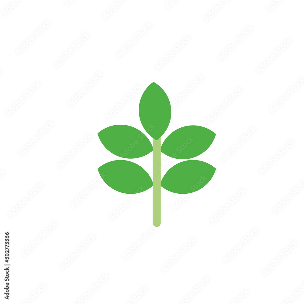 branch foliage nature leaf icon flat branch foliage nature leaf icon flat
