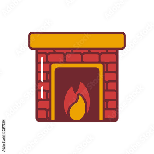 House chimney icon vector design