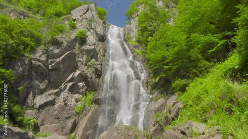 Lepida Waterfall at Rodopi Mountain Park 4K UHD video footage