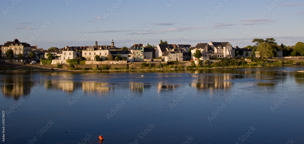 Picturesque skyline in the Loire Valley, France